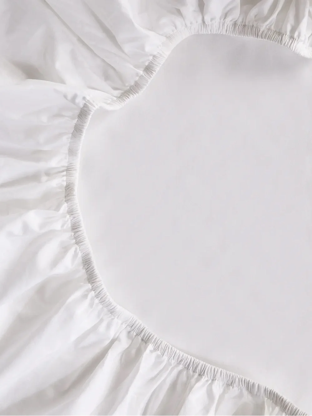 New Quince Organic Crisp Percale Fitted Sheet Set King $80 White